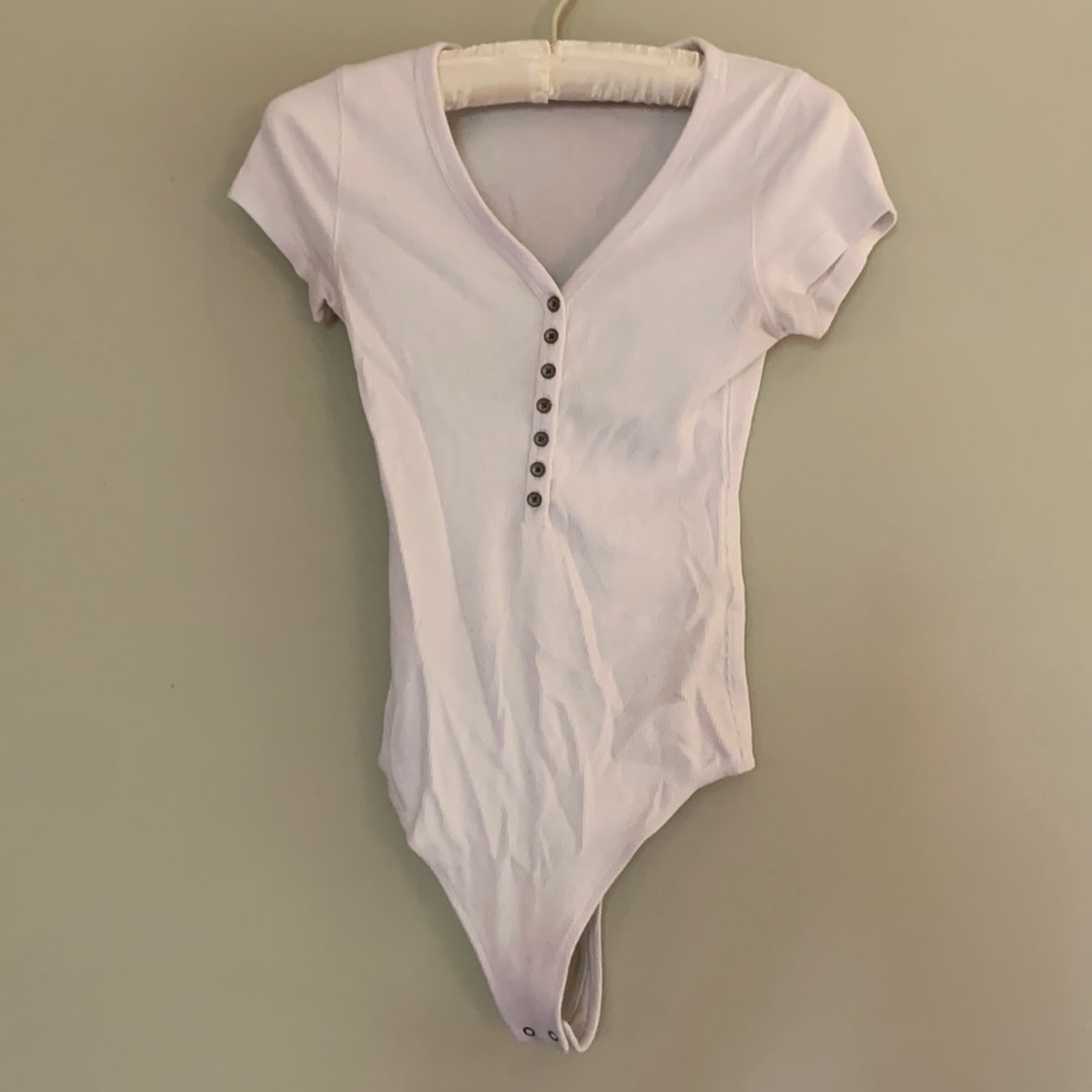 Abercrombie Womens bodysuit white size S